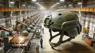 Inside a Modern Military Helmet Factory: From Raw Materials to Ballistic Protection (Full Process)