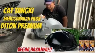 CAT TANGKI MOTOR MENGGUNAKAN CAT PILOX DITON PREMIUM, OHH BEGINI HASILNYA?