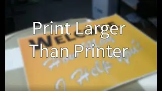 Print larger than print can | Split Sign | Split and combine