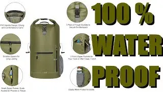 BEST WATERPROOF BACKPACK UNIGEAR 2019 for hiking camping surf trekking school kayak fishing