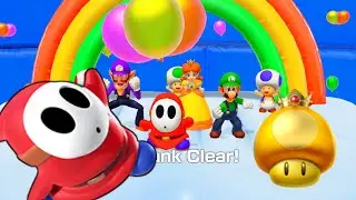 Super Mario Party || 5 Minute Minigames || Shy Guy vs Waluigi vs Luigi vs Daisy (Master CPU)