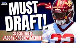 5 MUST-DRAFT Fantasy Football RB Sleepers for 2025 (Jacory Croskey-Merritt Interview)