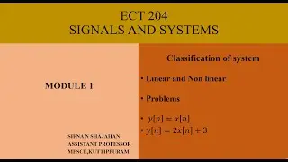 ECT204|linear and nonlinear system