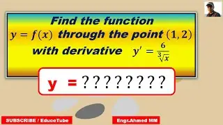 McMaster University Math test (1M03) - 4 /F𝒊𝒏𝒅 𝒕𝒉𝒆 equation of basic 𝒇𝒖𝒏𝒄𝒕𝒊𝒐𝒏  from derivatives.