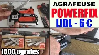 Lidl Powerfix stapler presentation test review IAN100502