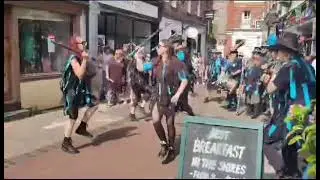 Enigma Border Morris dance Beetlejuice (Cuckoo's Nest). Bunkfest 2023.