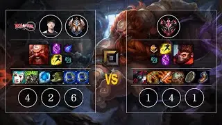 KT Smeb Gragas vs Wukong Top - KR Challenger Patch 10.11
