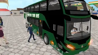 American bus driving gaming video 4K trading video