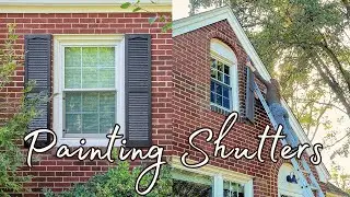 How to Paint Vinyl Shutter Fast! | Weekend DIY Projects | How to use a Paint Sprayer