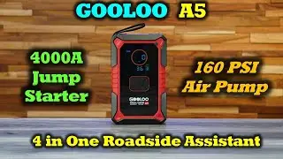 GOOLOO A5 - пусковое устройство на 4000 А и воздушный насос на 160 PSI - отличное оборудование!