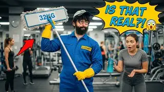 ANATOLY Shows OFF His POWER Wiath A 32kg Mop In The GYM 💪🔥#4