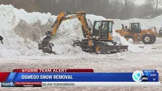 Oswego city crews working nonstop to clear snow after heavy storm