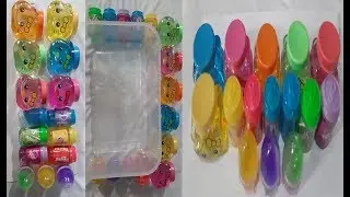 Mixing slime with color/slime smoothie and kids song