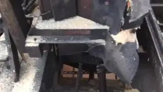 Sawmill - Inside Cab and View of Vertical Edgers