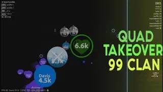 Agar.io |「𝟵𝟵」Teamplay Server Takeover Vs K2s