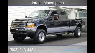 #15578 2000 FORD F350 CREW CAB LONG BED SUPER DUTY 7.3L POWERSTROKE 6-SPEED MANUAL 4X4 BILSTEIN 5100