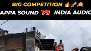 Appa sound karanja vs 🆚 India audio karad rp full competition 🙉🔥 in karanja lad #2025 djsagar 