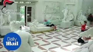 Tourist breaks toes off a 200-year-old sculpture at Italian museum