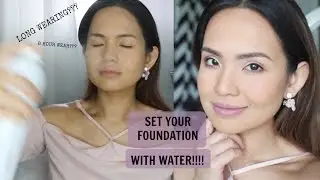 Long Lasting Makeup by spraying WATER!!!!! | Fuss Free Jamsu Technique