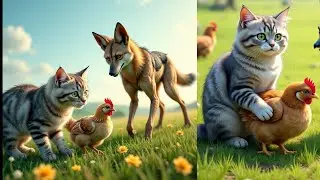 Cortton ||Animal Friendships || Useful Animals || Cat Dog Rabbit 🐰 and Moise Friendships||