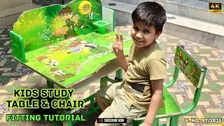 Kids Study Table & Chair Fitting Tutorial | Kids Table Chair Assembly Video | Ben10 Kids Study Table