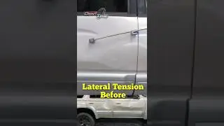 Paintless Collision Repair - Lateral Tension PDR Process #lateraltension #pdr #paintlessdentrepair