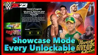 WWE 2K23 Everything you can Unlock in Showcase Mode