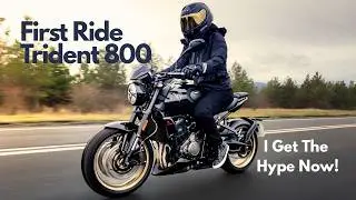 My FIRST EVER Bike Review!  Triumph Trident 800 | Honest First Ride Impression