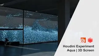 Houdini Experiment : Aqua | 3D Screen ( + hip file)