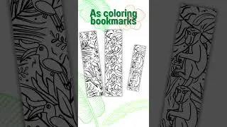 Endangered Species of Borneo Coloring Bundle #shorts #endangeredspecies #coloringpages