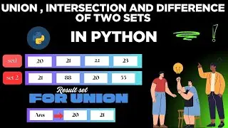Union  || Intersection || Difference Of Two Sets || In Python || #coding #shortvideo