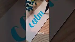 So Soothing! Hand Lettering 'calmness' #calligraphy #lettering #satisfying #relax #sleep #cursive