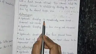 #appliedstatistics /semester 5//#systematic sampling/ advantages and disadvantages