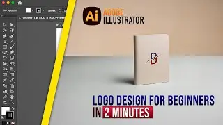 Minimal Single Letter Logo Design for Beginners | B | Illustrator Tutorial