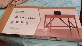 Big Lots! = Villa Park Acorn Brown Single Drawer Desk Review