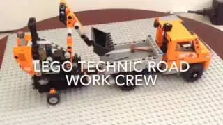 Lego Technic road work crew review