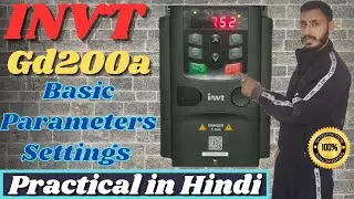 INVT vfd2000a Basic Parameters Settings in hindi 