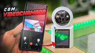 Conhe&ccedil;a a C&acirc;mera WiFi Smart com Tela e Fun&ccedil;&atilde;o V&iacute;deo Chamada. (Video Calling Camera)