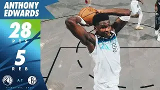 Anthony Edwards Scores 25 Points Against Brooklyn Nets | 04.03.25