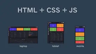 Create admin template with dark mode and responsive by HTML + CSS + JS - Part 02