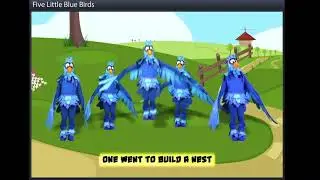 32 Five Little Blue Birds - rhymes | LKG Class Session 1 Part A | Fun Educational Video for Kids