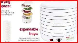 Nesco FD-1018A Gardenmaster Pro Food Dehydrator, for Jerky and Snacks, White