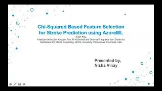 Chi Squared Based Feature Selection for Stroke Prediction using AzureML