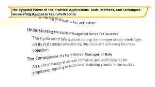 The Dynamic Power of Practical Applications - Successfully Applied in Real-Life Practice!