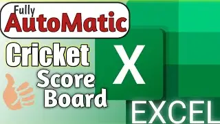 How to Automatically Update your Cricket Score Board in Excel #excel #akrguruji