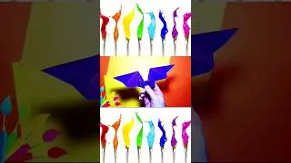 ХЭЛЛОУИН, ЛЕТУЧАЯ МЫШЬ, ОРИГАМИ (цветная бумага) || HALLOWEEN, BAT, ORIGAMI (colored paper)