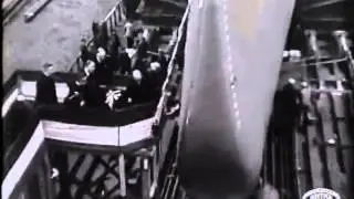 s.s Normandie launch - French Line - Original footage