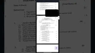 GANAPAT UNIVERSITY BCA SEM-3 OBJECT ORIENTED CONCEPT QUESTION PAPER 2019