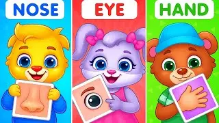 Body parts names song | learn parts of body | learning body parts for toddlers song | english rhymes