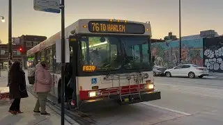 CTA Bus Ride 76 Diversey From Logan Square Blue Line To Neva Terminal CTA New Flyer D40LF 2006 #1071